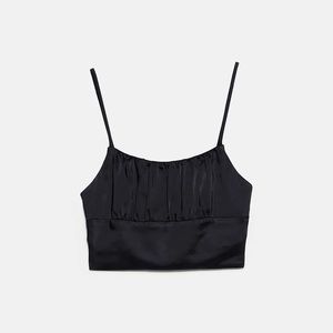 Satin Zara crop top